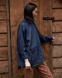 Beaumont Organic Clothing Adella-Leigh Top in Indigo