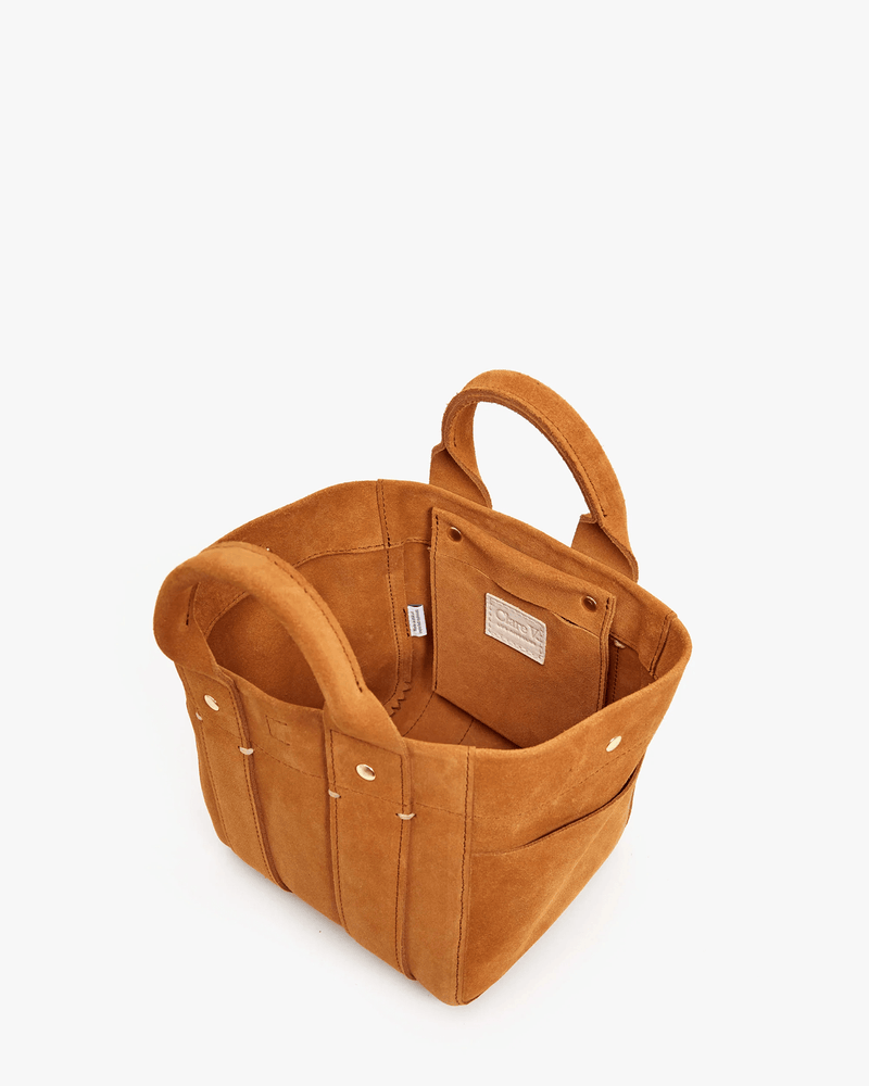 Meet the bag Clare's been waiting for all her life: Le Petit Box Tote in  Camel Suede