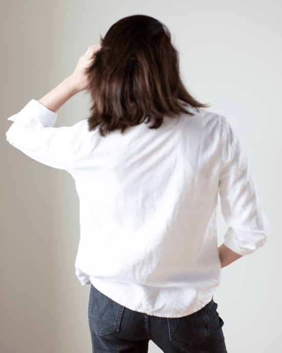 CP Shades Clothing Romy Blouse in White Hemp Blend