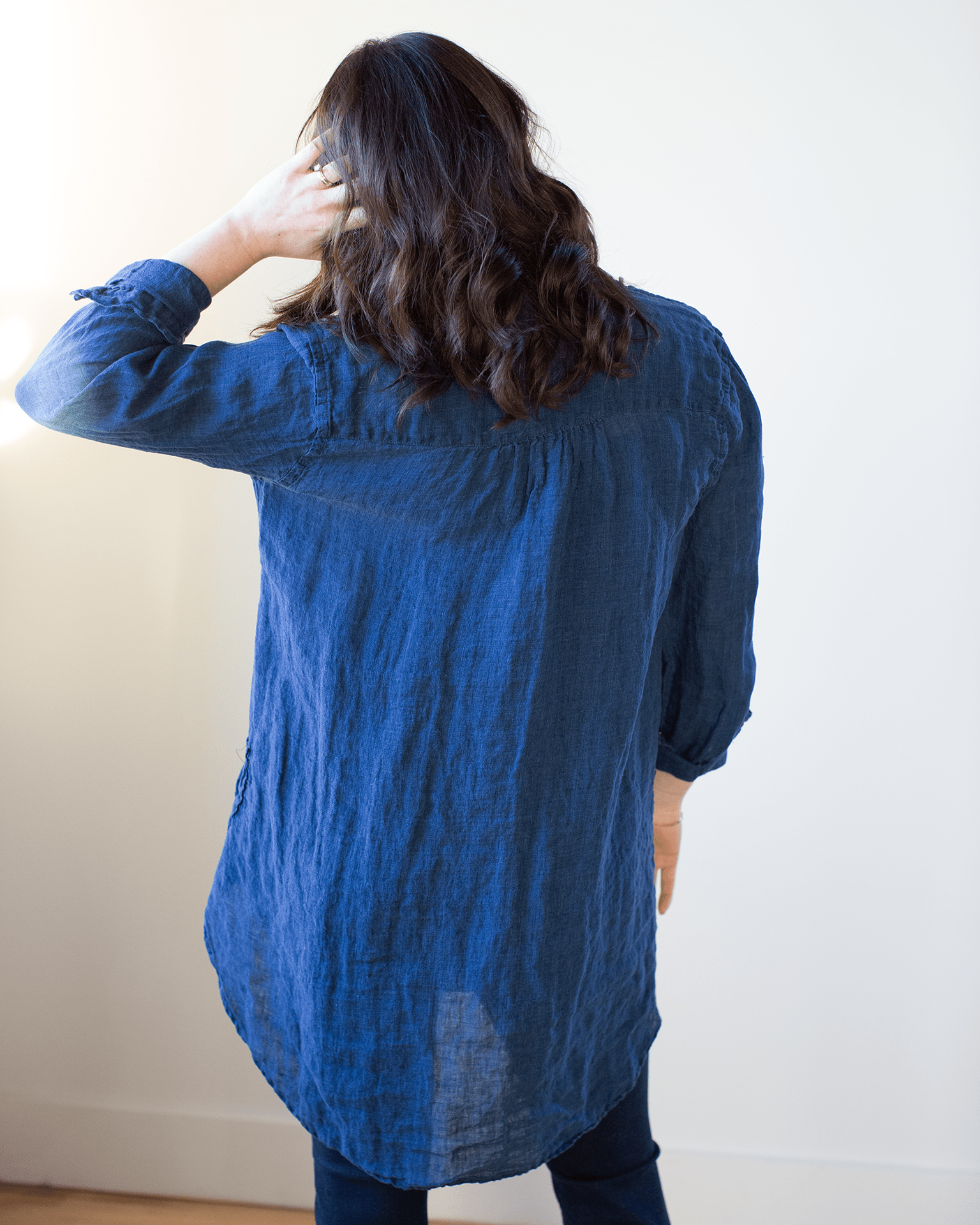 Indigo on sale Linen Tunic