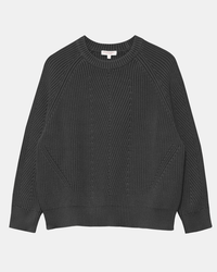 Demylee Clothing Chelsea Cotton Raglan Sweater in Black