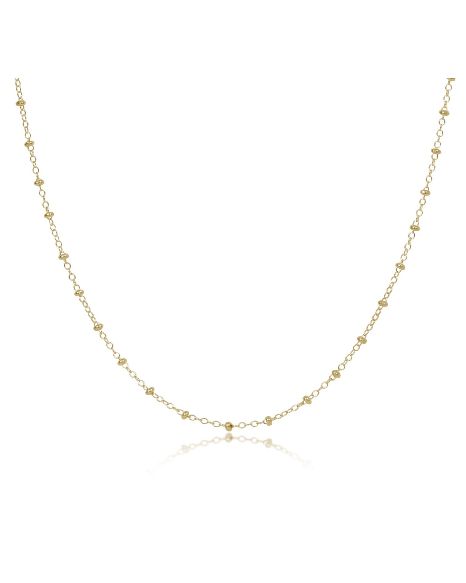 17" Choker Simplicity Chain Gold - Classic 2mm Gold