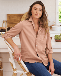 Frank & Eileen Clothing Eileen Relaxed Button Up Shirt in Desert Denim