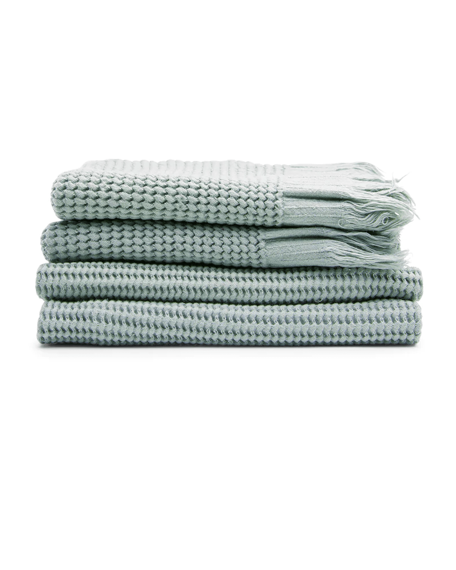 Ella Waffle Towel in Sage