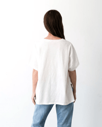 It is well LA Clothing Organic Cotton Boxy Tee in Salt