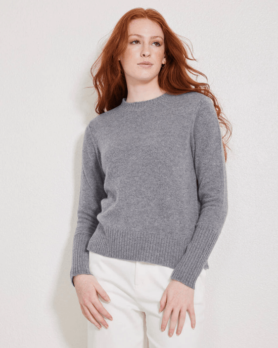 Not Monday Clothing Jane Crewneck in Storm Grey