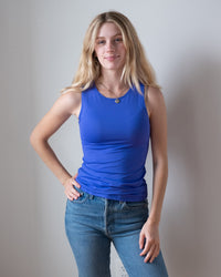 Only Hearts Lingerie Del Cutaway Tank in Cobalt