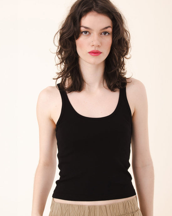 Prairie Underground Clothing Short & Sweet Tank in Black