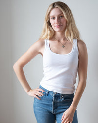 Prairie Underground Clothing Short & Sweet Tank in White