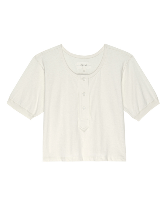 the Great Clothing The Scoop Henley in Natural