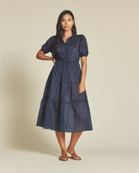 Trovata Birds of Paradis Clothing Hildie Dress in Navy