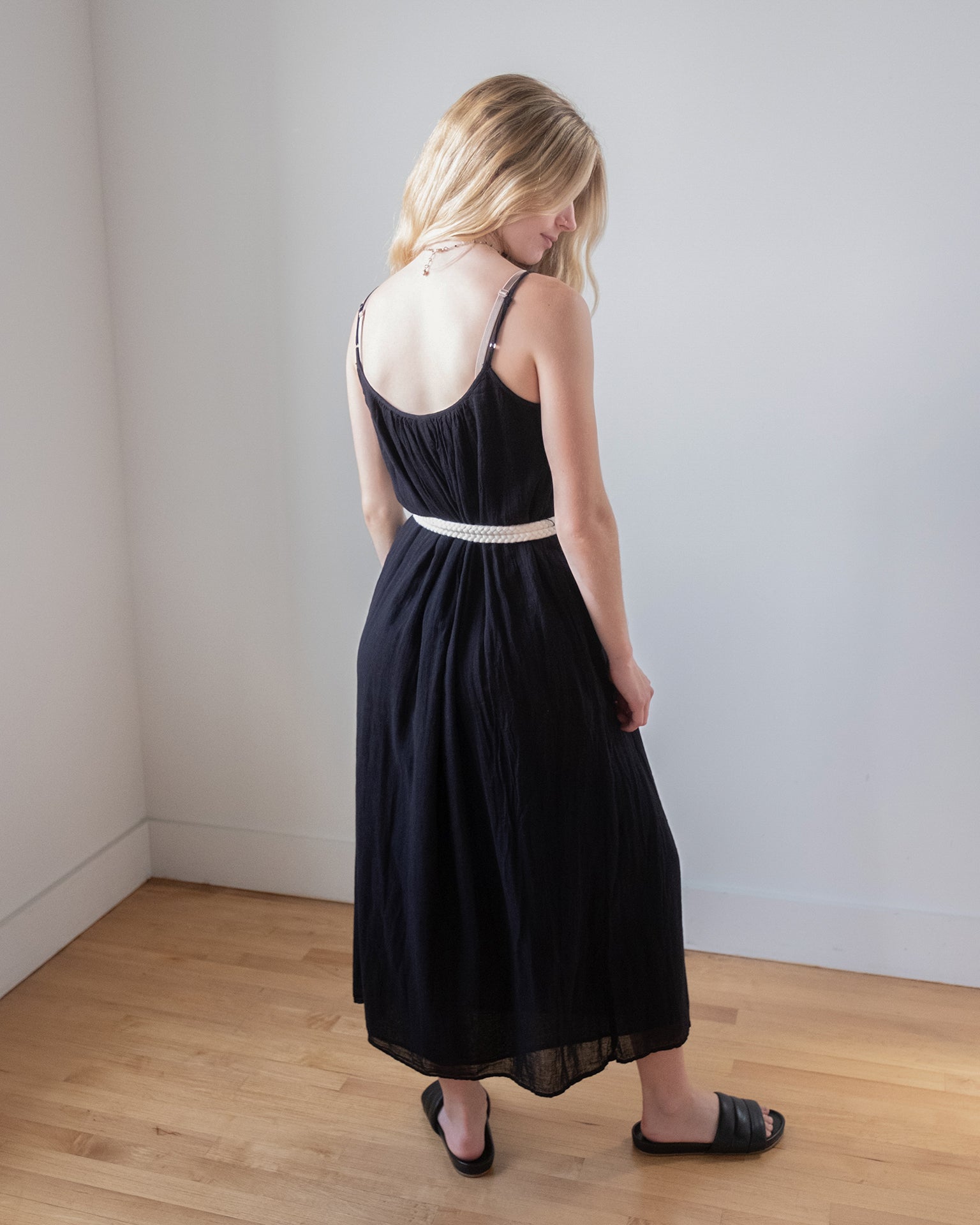 Velvet by Graham Spencer Lorelei Tank Maxi Dress in Black Bliss