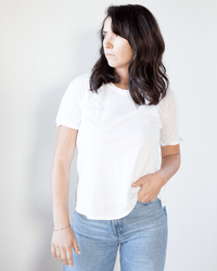 Velvet by Graham & Spencer Clothing Tera S/S Tee in White