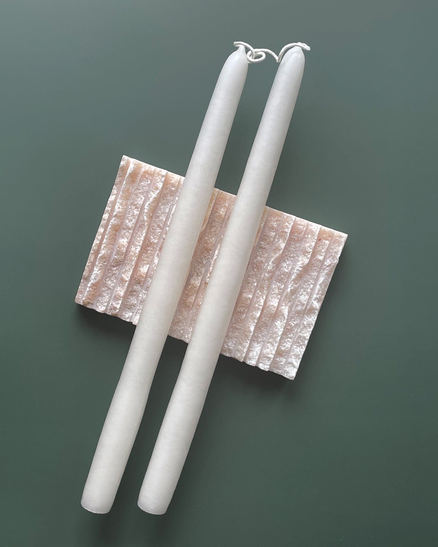 Taper Candle Pair, Natural White