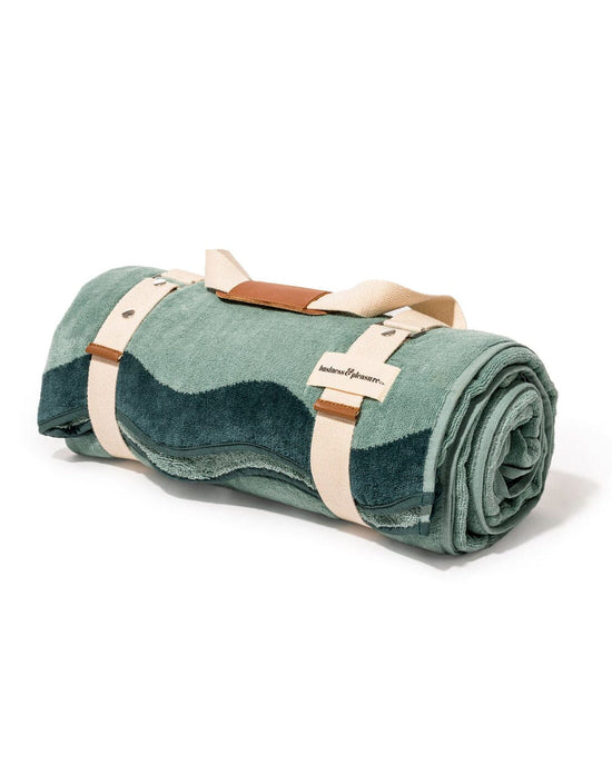 Business & Pleasure Co Home Beach Blanket - Rivie Green