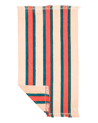 Business & Pleasure Co Home Beach Towel - Bistro Dusty Pink Stripe