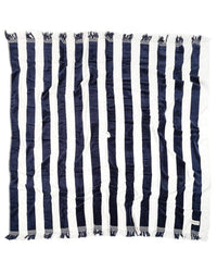 Business & Pleasure Co Home Holiday Beach Blanket - Navy Capri Stripe