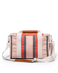 Business & Pleasure Co Home Premium Cooler Bag - Bistro Dusty Pink Stripe