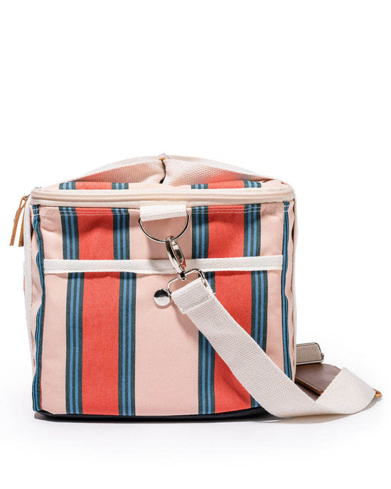 Business & Pleasure Co Home Premium Cooler Bag - Bistro Dusty Pink Stripe