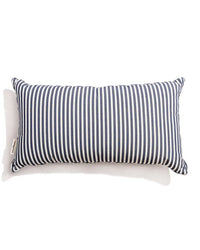 Business & Pleasure Co Home Rectangle Throw Pillow - Laurens Navy Stripe