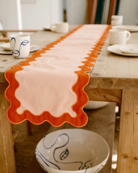 Business & Pleasure Co Home Table Runner - Rivie Pink