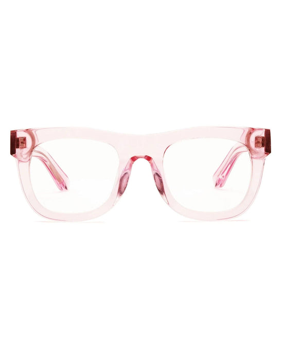 CADDIS Accessories D28 Reading Glasses in Polished Clear Pink