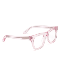 CADDIS Accessories D28 Reading Glasses in Polished Clear Pink