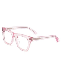 CADDIS Accessories D28 Reading Glasses in Polished Clear Pink