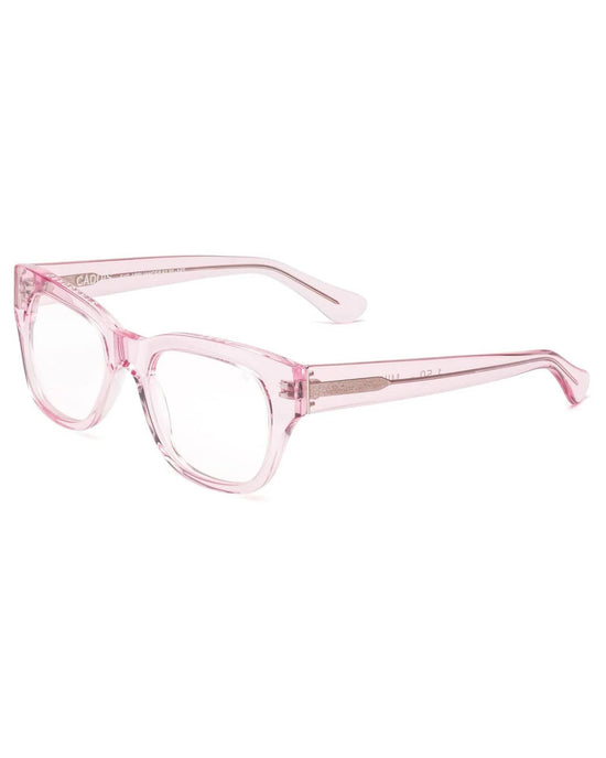 CADDIS Accessories Miklos Reading Glasses in Polished Clear Pink