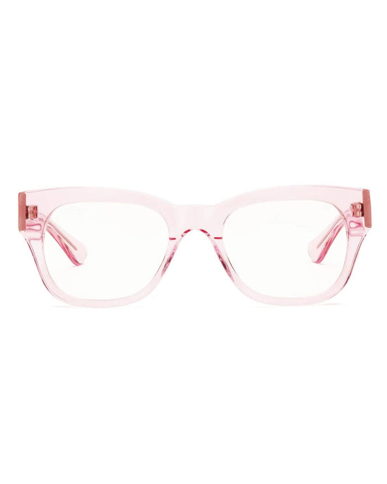 CADDIS Miklos Reading Glasses in Polished Clear Pink 