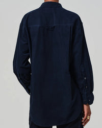 Citizens of Humanity Kayla Shirt in Navy Cord 