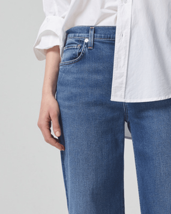 Citizens of Humanity Denim Loli Mid Rise Baggy in Palazzo