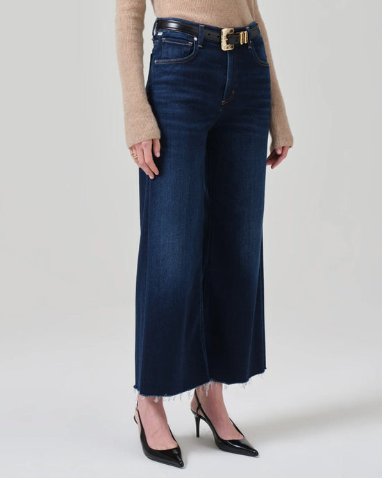 Citizens of Humanity Lyra Wide Leg Crop in Lotus 