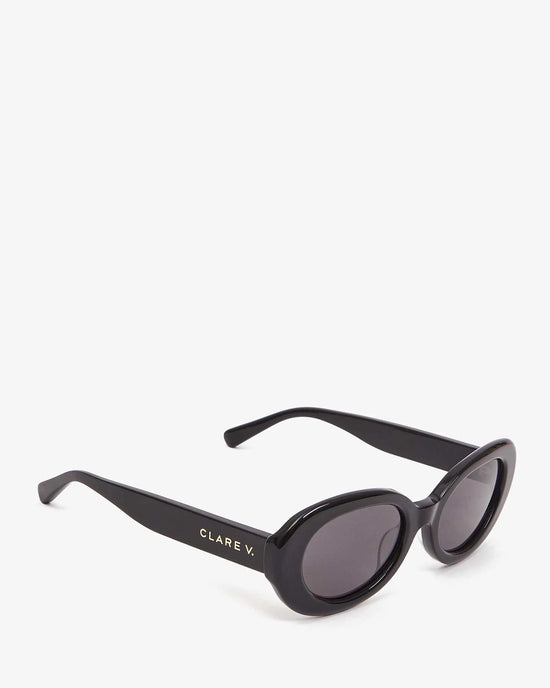 Clare V. Accessories Black Julia Sunglasses in Black