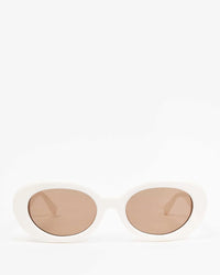 Clare V. Julia Sunglasses in Cream 