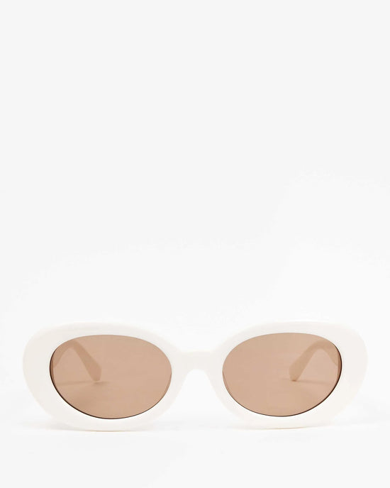 Clare V. Julia Sunglasses in Cream 