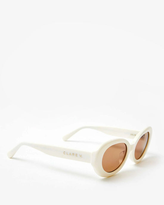 Clare V. Julia Sunglasses in Cream 