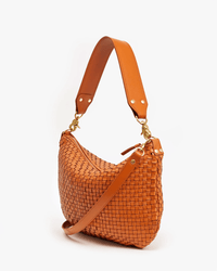 Clare V. Moyen Messenger in Natural Woven Checker 