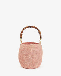 Clare V. Pot de Miel w/ Bamboo Handle in Blush 