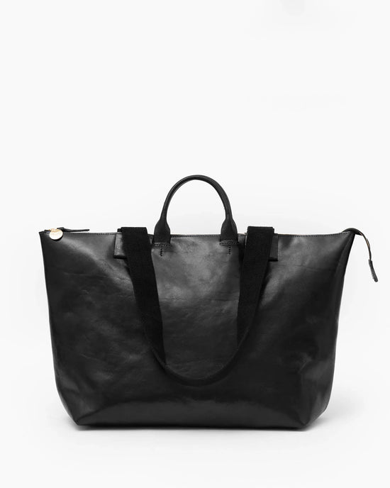 Clare V. Rustic Le Zip Sac in Black 