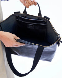 Clare V. Rustic Le Zip Sac in Black 