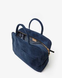 Clare V. Accessories Bright Navy Suede Claude in Bright Navy