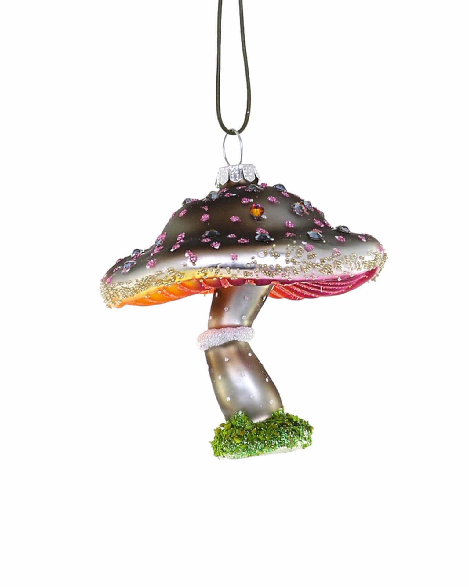 Purple Wooded Glen Mushroom Ornament