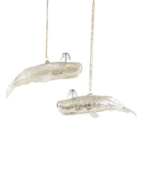 Cody Foster Home Shimmery Whale Ornament