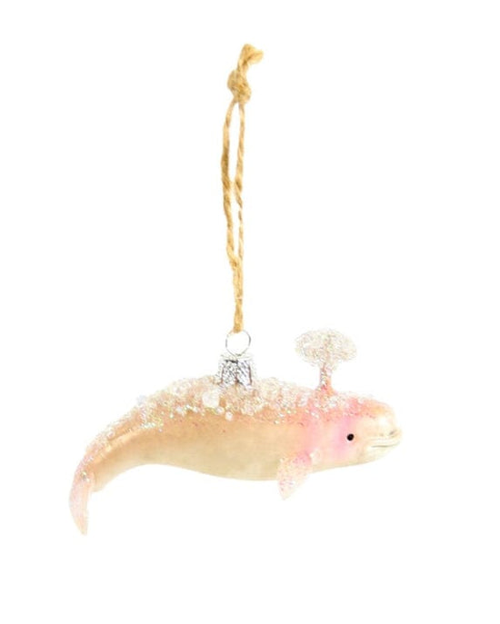 Cody Foster Home Small Beluga Whale Ornament