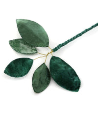 Cody Foster Home Small Velvet Stem Pick in Green