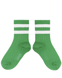 Collegien Nico Varsity Socks in Vert Jackpot 