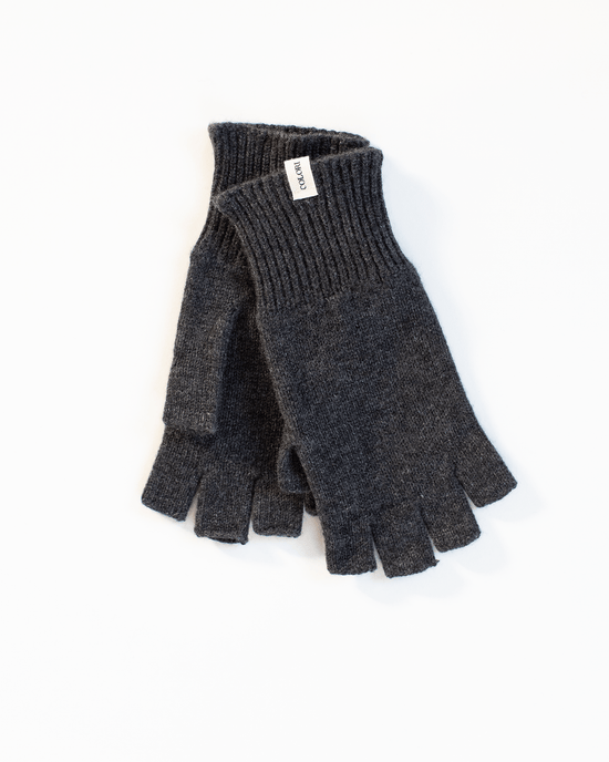 COLORI Fingerless Gloves in Carbon 