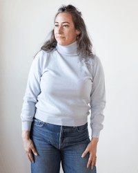 COLORI Clothing Light Turtleneck in Porcelain