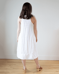 CP Shades Freida Dress in Lined White Linen 